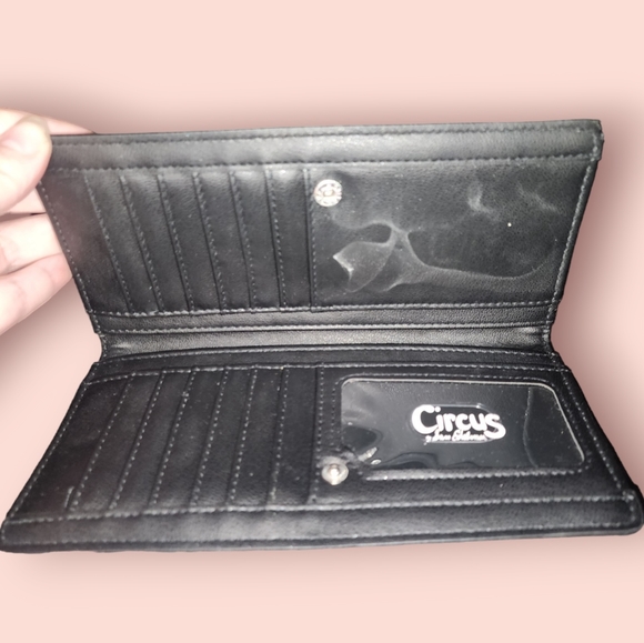 Circus by Sam Edelman Wallet Leather Black Casual Multi Card Wallet Lightweight - Picture 3 of 3